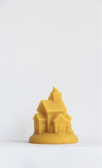 Dipam, bivokslysr<br />Julehytte 8 x 9 cm, 4 lys