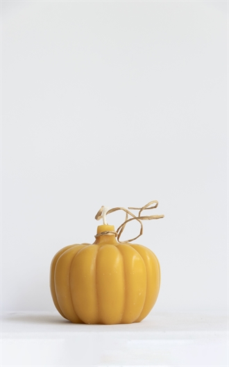 Dipam, bivokslys<br />Græskar 8 x 7 cm, 3 lys